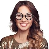 Vaulted Skulls & Co Nerd Magnifying Glasses | Magnify Your Eyes Specs | Magic Nerd Glasses | Bug Eyes Specs | Black | Small/Medium Size
