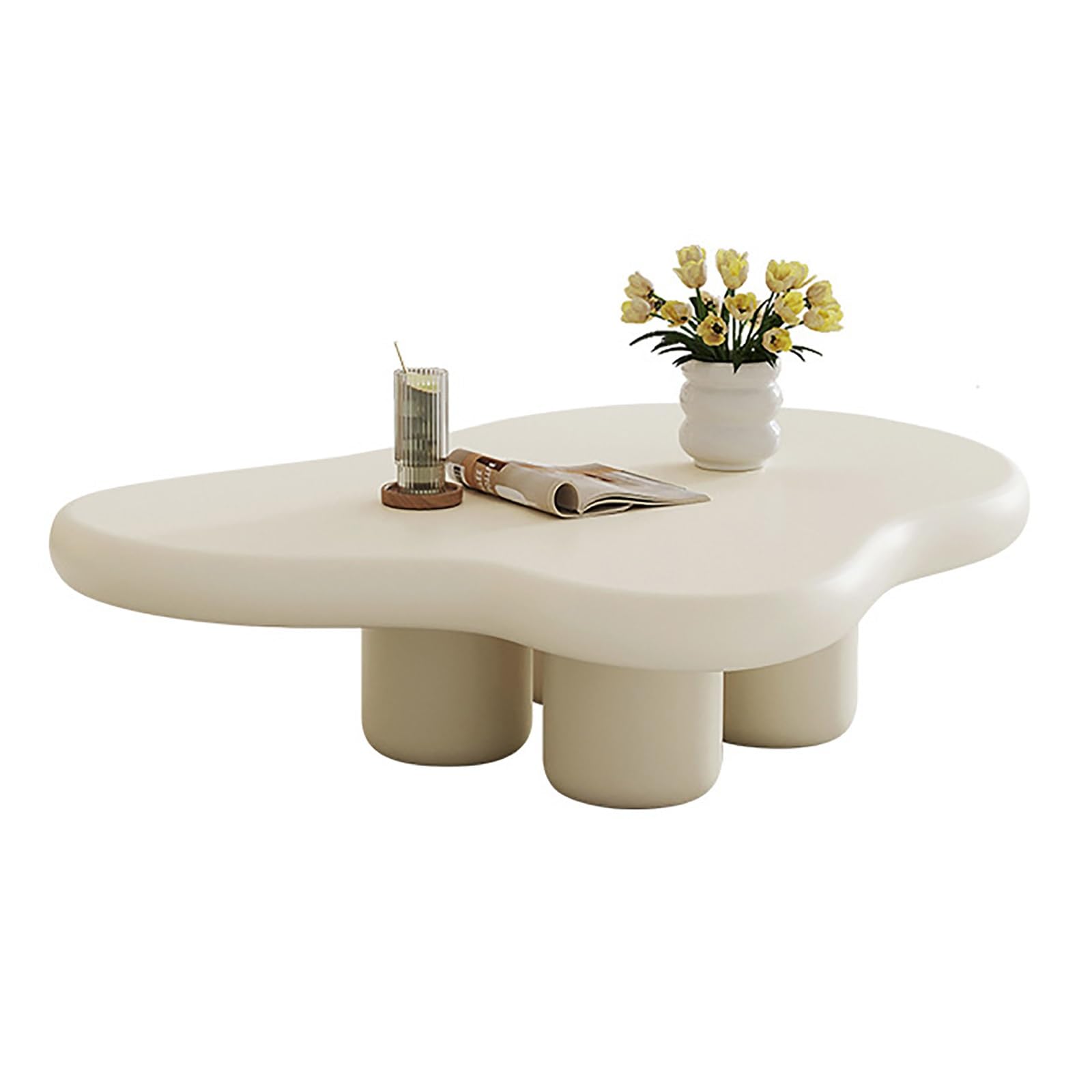 Table Basse Cloud en bois avec 4 pieds robustes et bords lisses sécurisés