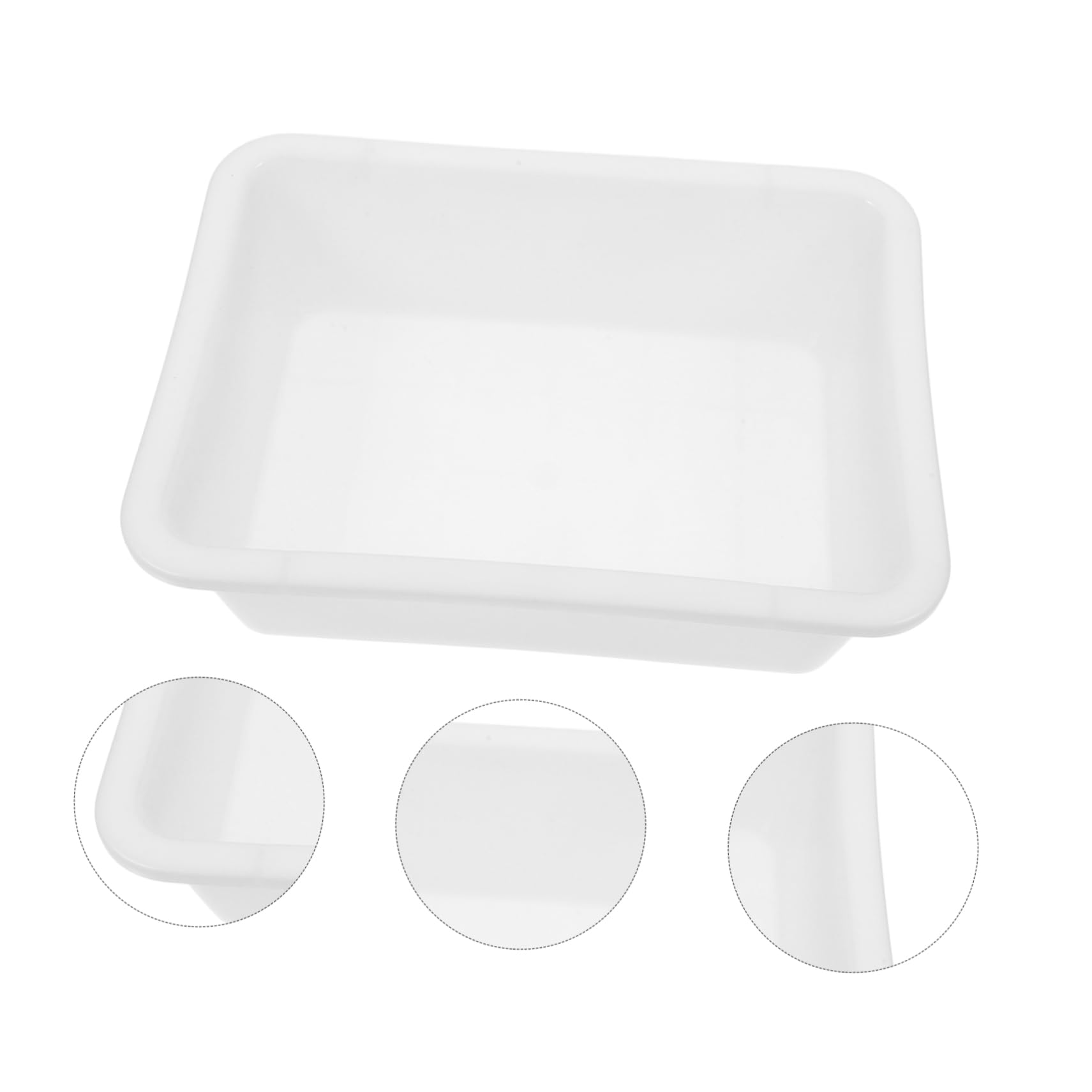 ULTECHNOVO Vassoio Per Esperimenti Da 4 Pezzi Design A Perdite Piastra Di Stoccaggio Portatile Resistente Agli Acidi E Agli Alcali Profondità 7 Cm