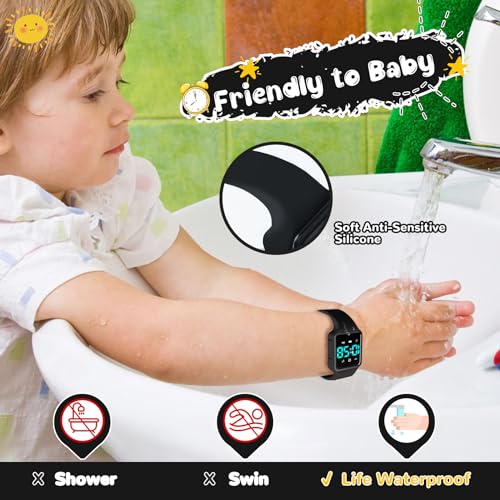 Image of Potty Training Watch for Toddlers & Kids with Countdown, Flashing Lights, Fun Music or Vibration Alerts - Waterproof Interactive Toilet Training Reminder for Boys & Girls Ages 2-9