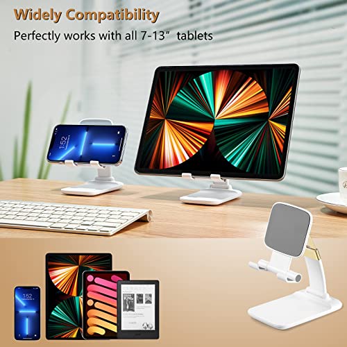 Kotuday Cell Phone Stand For Desk, Adjustable Phone Holder For Desk Compatible With Most Of The Cell Phones, Such As Iphone 14 Pro Max,Samsung, Lg,Sony,One Plus-White #TOP1