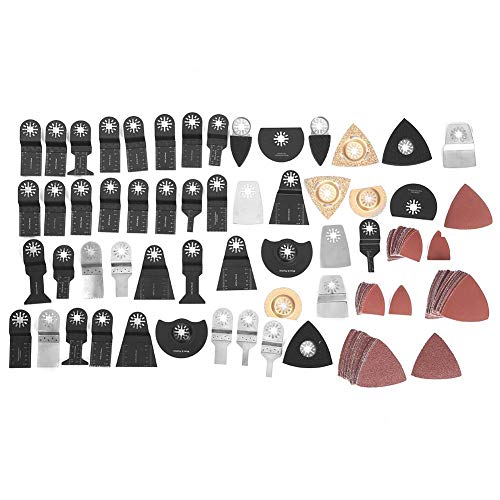 Hojas de Herramienta Oscilante, 200 Piezas Hoja de Sierra Oscilante Acero de Alto Carbono para Cortar Plástico Madera Madera Suave