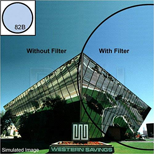 Filtre Tiffen 82B 52 mm en verre pour correction de température