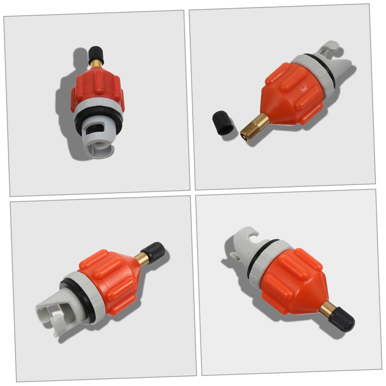 TOYANDONA Adattatore Ugello Gas Ugelli Pompa dell'Aria Adattatore Valvola Convertitore della Valvola dell'Aria Adattatore Pompa Letto Gonfiabile Rosso Rame