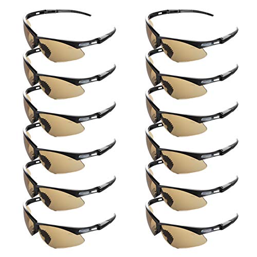 JORESTECH Eyewear – Safety Protective Glasses Case of 12 (Brown)