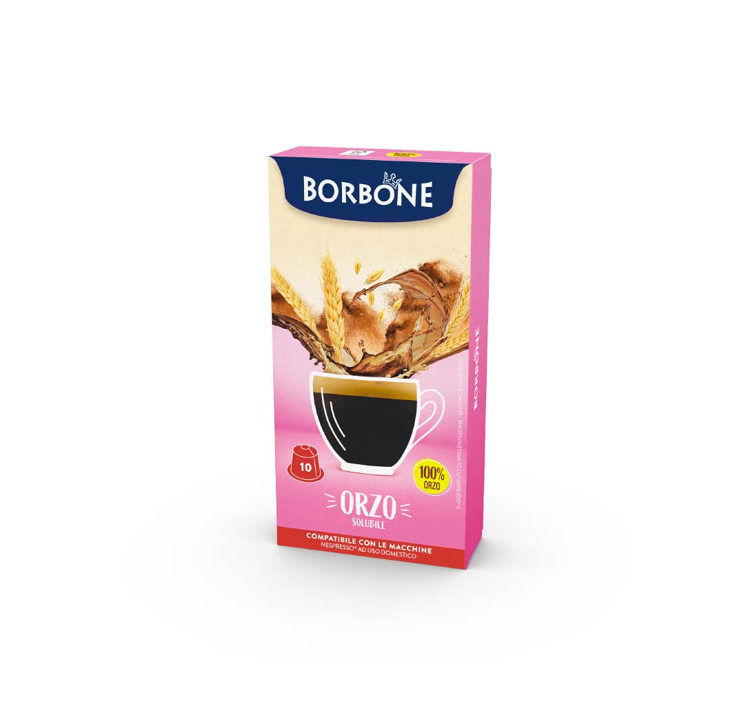 Caffè Borbone Orzo Solubile - 60 capsule (6 confezioni da 10) - Compatibili con le Macchine ad uso domestico Nespresso*