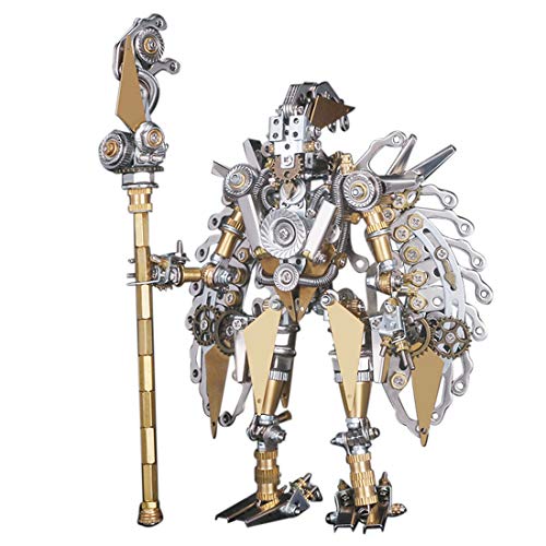 Metalowy model układanki 3D, zestaw samodzielnego montażu mechanicznej figurki żołnierza, model wojownika stali nierdzewnej, łamigłówka edukacyjna, ozdoba biurko
