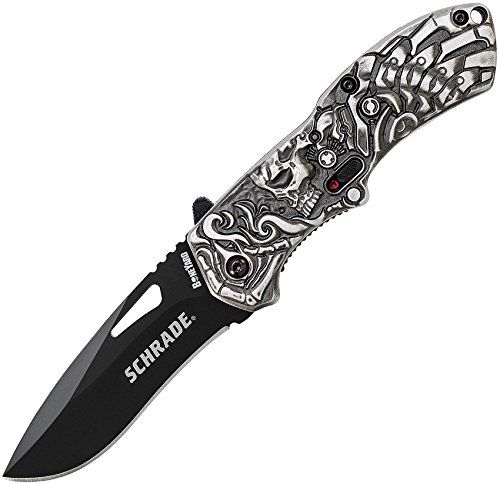 Schrade SCHA16B Boneyard Series Lazy Bones 7.5in S.S. Assisted Opening Folding Knife