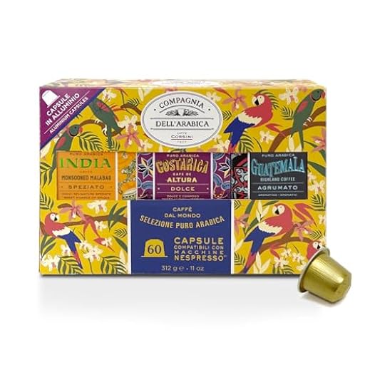 Caffè Corsini - 60 Cápsulas Café Compatibles Nespresso Mono-Origen Surtidas, 100% Arábica, 6 Cajas de 10 Cápsulas, 312g | Ya disponible en tu tienda friki favorita! En mundofriki.es!