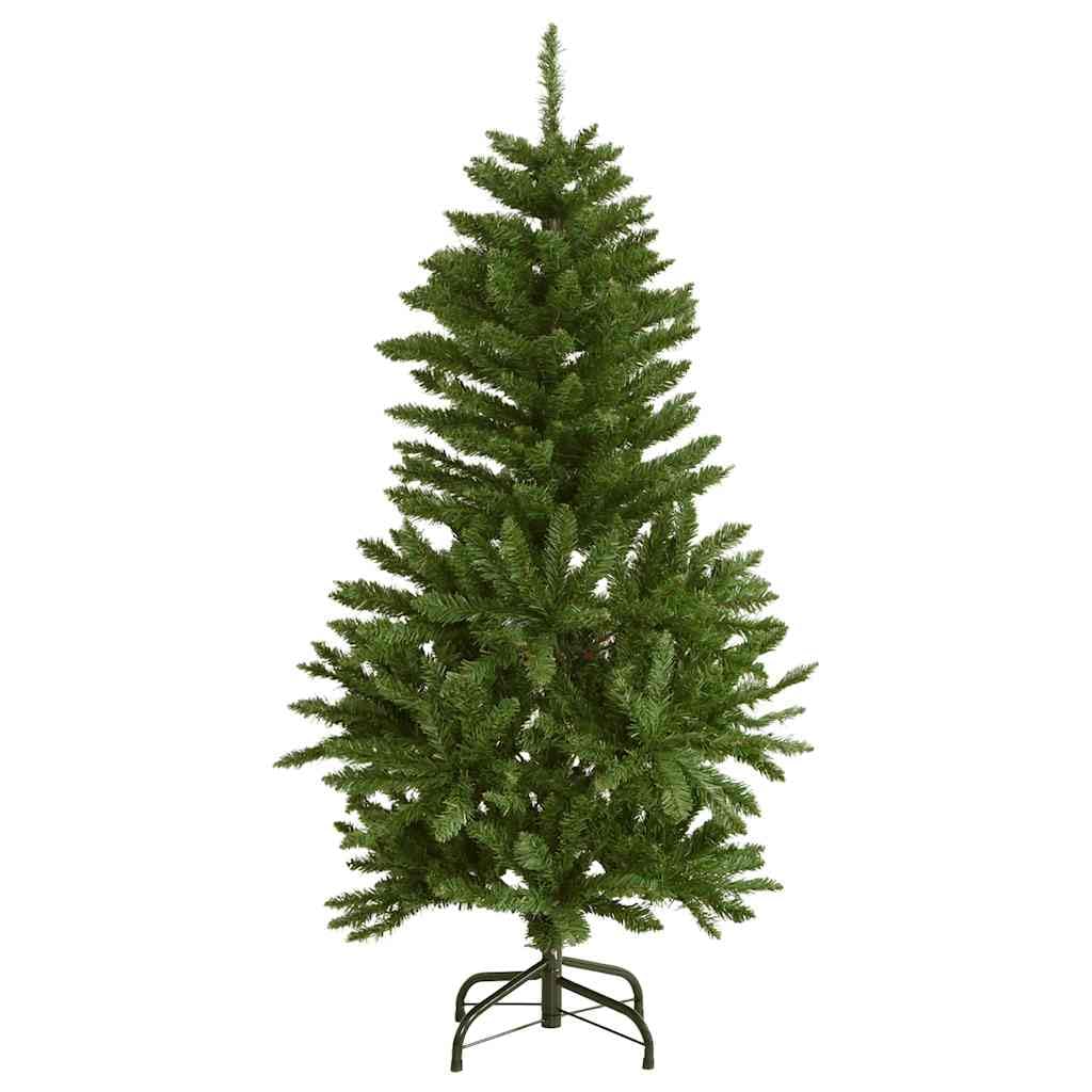 Sztuczna składana choinka, 150 cm, zielona, z 150 lampkami, bombki w kolorze różowego złota i metalowy stojak, 8 trybów, dekoracja domu, dekoracja zimowa