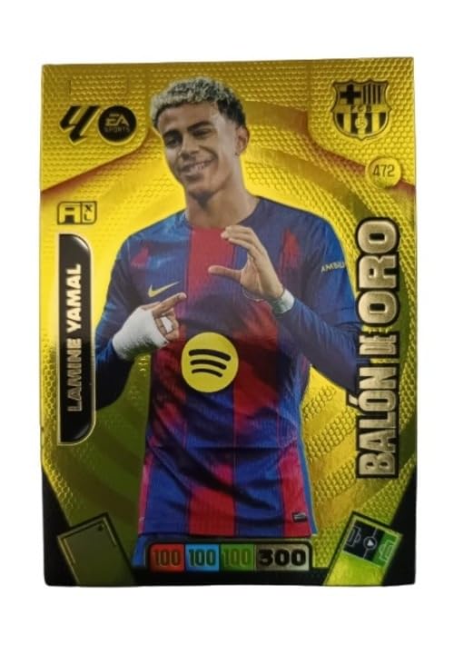 LAMINE YAMAL Barcelona Balón de Oro Carta Cromo 2025 2026 La Liga 25 26