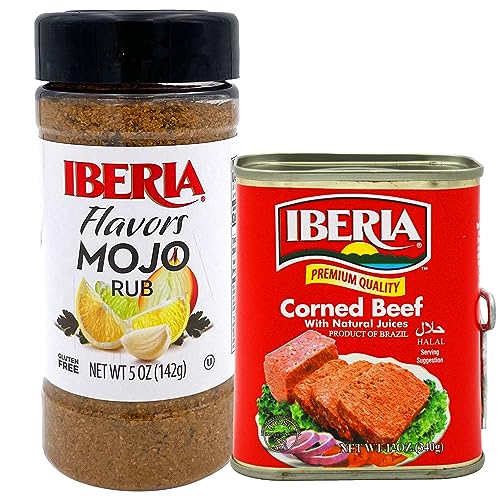 Iberia Corned Beef, 12 oz + Iberia Mojo Rub, 5 oz,