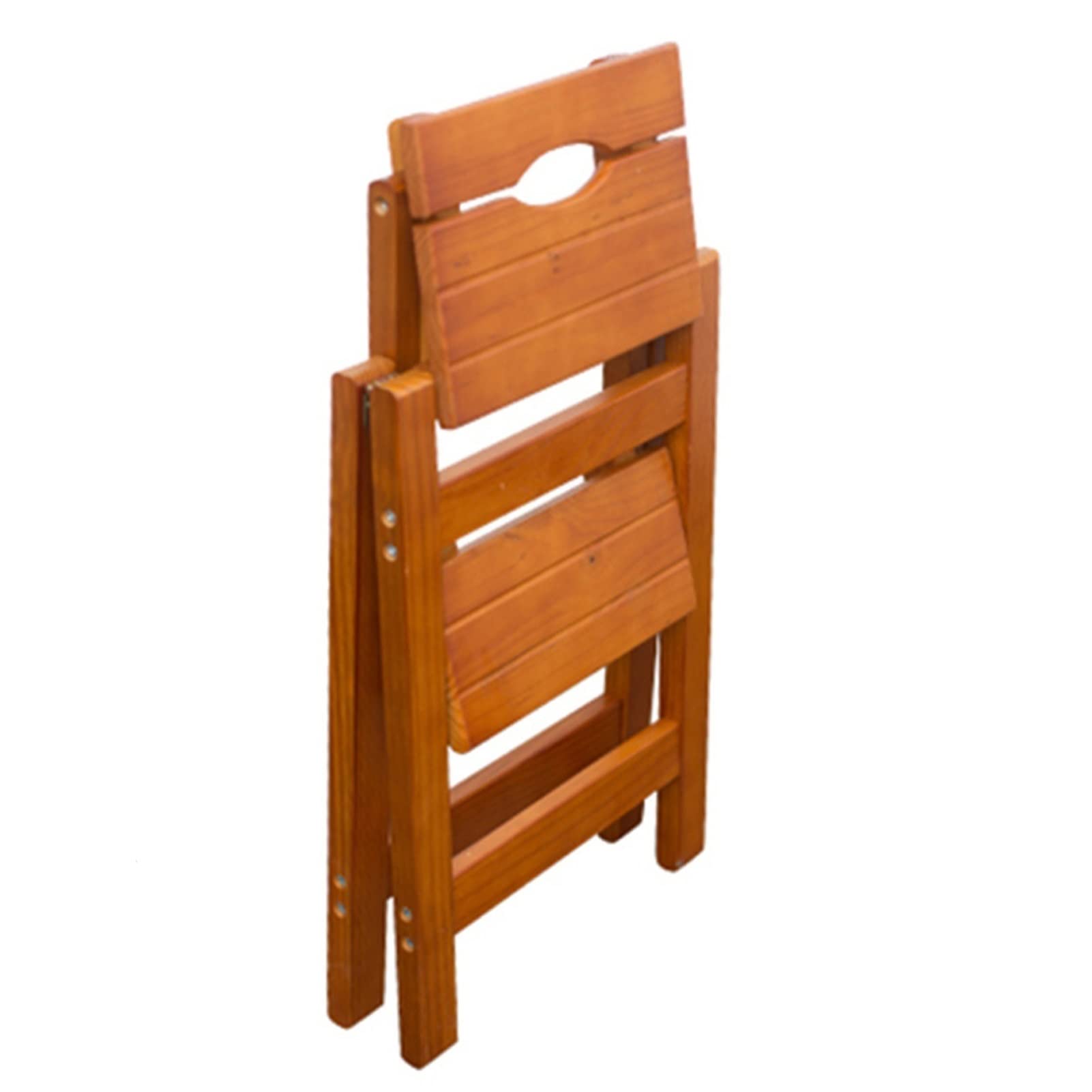 Escabeau en bois naturel combiné et pliable pour la maison