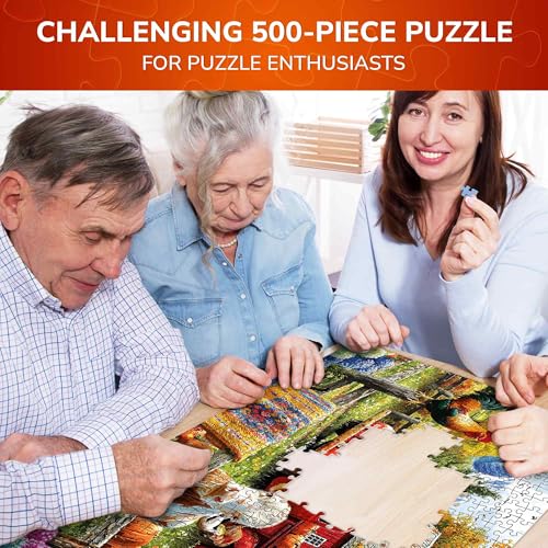 QUOKKA Puzzle para Adultos – Rompecabezas de 500 Piezas con Tema de Granja, Arte Collage Original, Piezas Fuertes con Corte Único, Acabado Mate, Material FSC Reciclable miniatura 2
