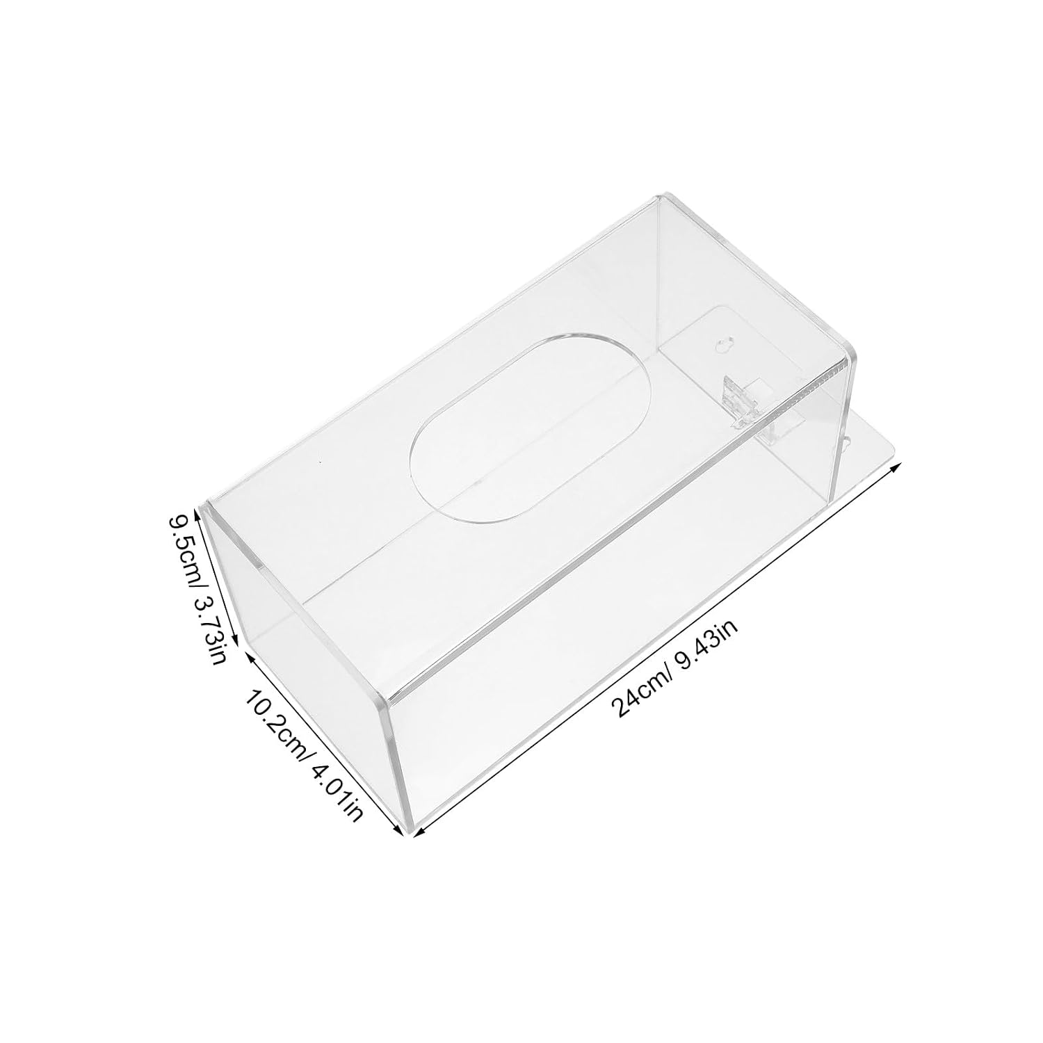 CALLARON Wall-Mounted Glove and Mask Dispenser Box with Lid, Single-Compartment Gloves Storage Organizer for Lab, Office, and Home Use