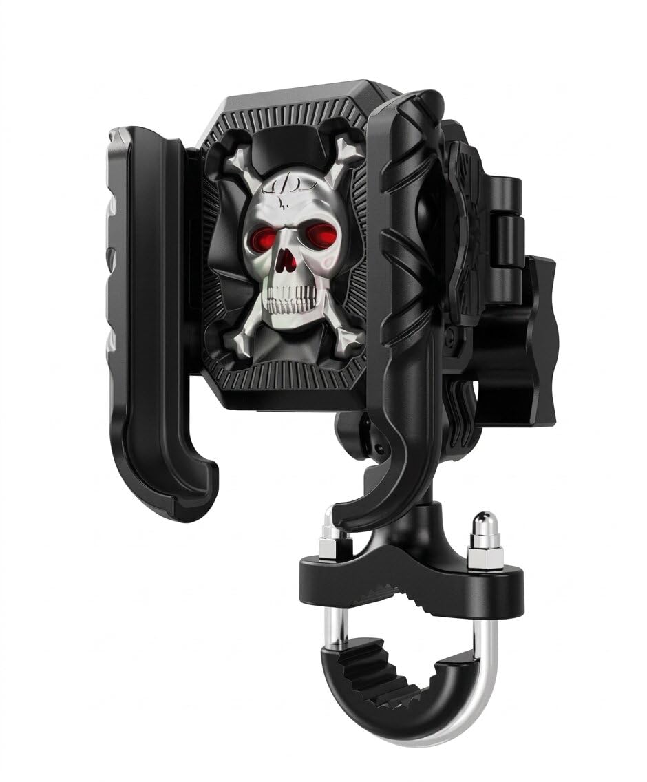 Bike Universal Bike Heavy Mobile Holder, 360 Aluminum Alloy Monstar Look Phone Mount Handlebar Fits All Smartphones Avenger220 DTS-i-image-38