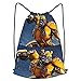 Tbx1os Transformers Bumblebee Mochila con cordón, deportes, yoga, gimnasio, bolsa para mujeres, hombres, niños, 36x43cm
