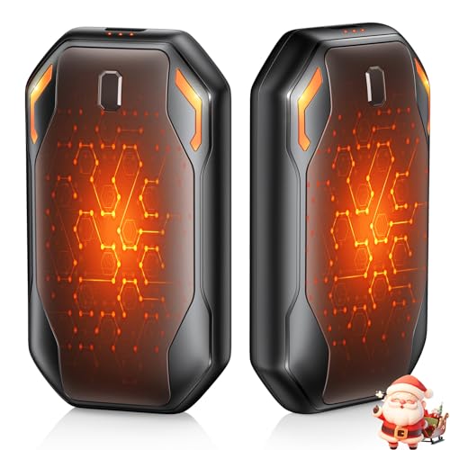 Chauffe Main Rechargeable 2 Pack, 6000mAh Chaufferette Main Reutilisable avec 3 Modes de Chauffage...