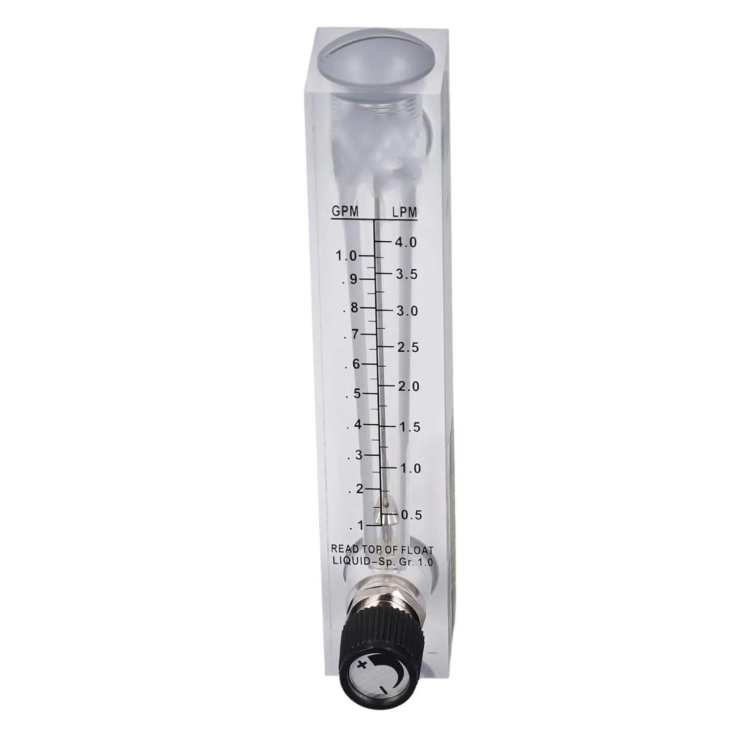 0.1-1GPM Liquid Flowmeter Clear Acrylic Panel for Liquid Medium Measurement and Control Regulation 0.1-1GPM Panel Type Flowmeter