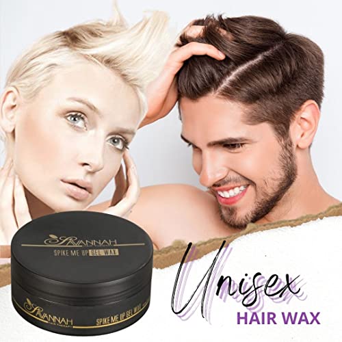Savannah Hair Therapy Spike Me Up Gel Wax | For Men & Women | Unisex Hair Wax For Styling | Based On Pure Water For Curly, Wavy & Straight Hair | Non-Flaky Formula | (150Ml / 5.07 Oz) #TOP4