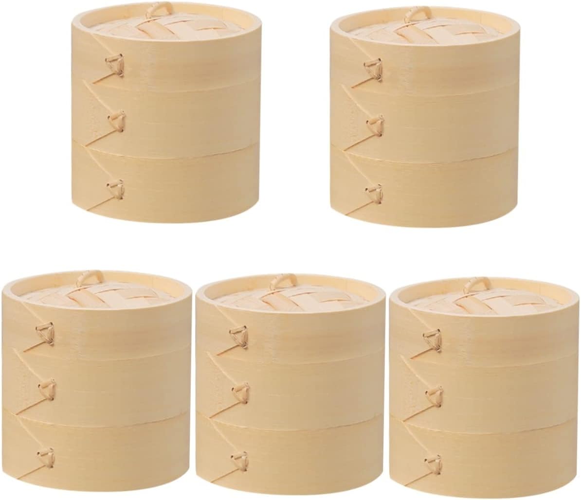 YARNOW 5 Sets Bamboo Steamer Sheila Commercial