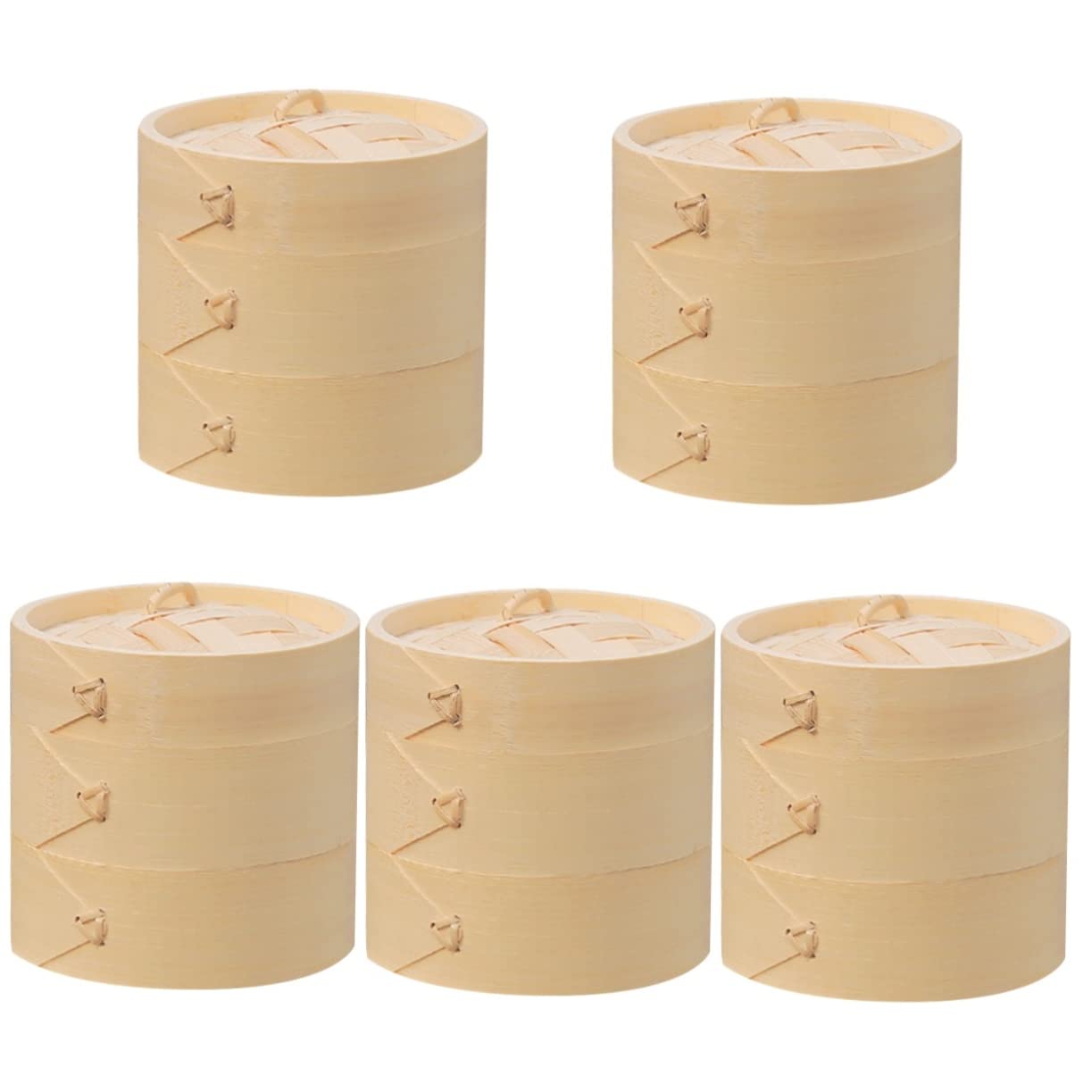 YARNOW 5 Sets Bamboo Steamer Sheila Commercial