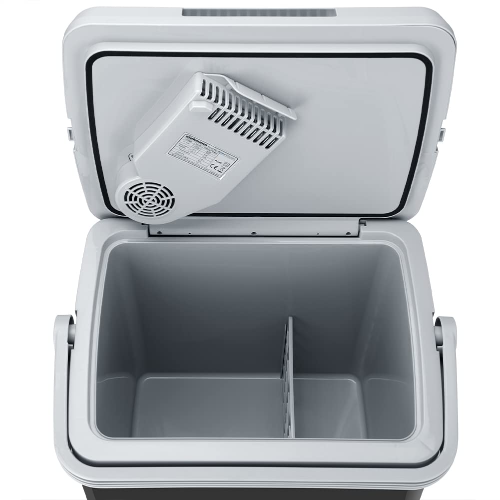 Frigorifero Elettrico Portatile 32 Litri, Mini Frigo 230V 12V, Freddo e Caldo per Camion Auto Campeggio