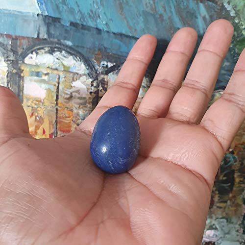 OVO VAGINAL DE QUARTZO AZUL 100% NATURAL PARA POMPOARISMO
