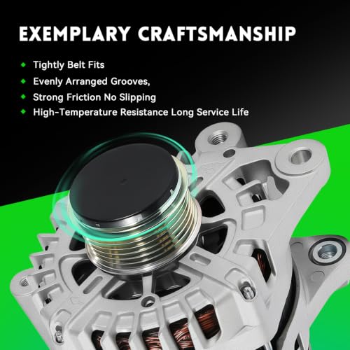 Image of 11934N Alternator Compatible with Hyundai Elantra 2017-2020 Elantra, 2019-2021 Kia Forte, 2020-2021 Kia Forte5 2.0L, Replace# 373002E721, 61001473, 11313,12V 150Amp
