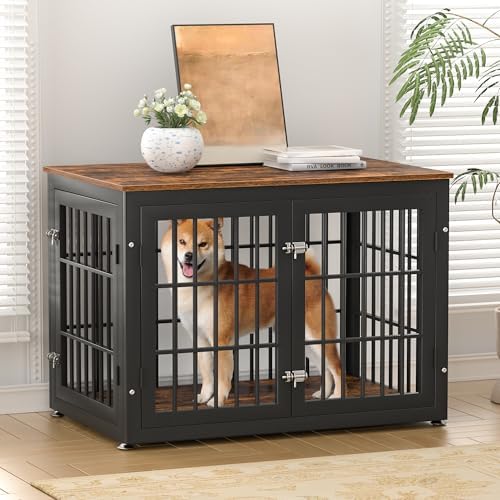 38 Inch Heavy Duty Dog Crate Furniture for Large and — bottom and base construction detail