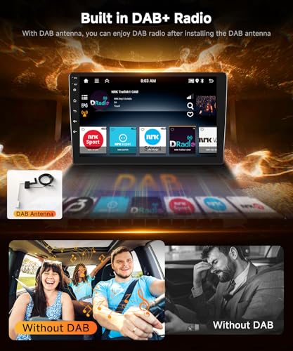 4 Core+64G DAB Car Stereo for Mercedes Benz C Class W204 S204 2006-2011 with Wireless Carplay Android Auto, Hodozzy 9" HD IPS Touchscreen Bluetooth Car Radio with GPS WiFi FM/RDS SWC Backup Camera - Image 2