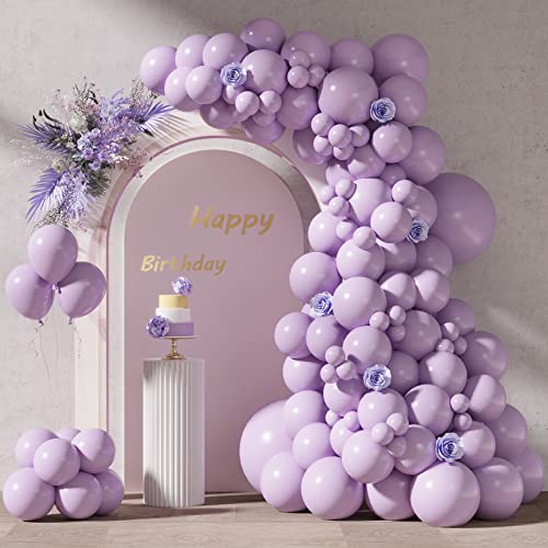 RUBFAC 87pcs Lavender Balloons Different Sizes 18 12 10 5 Inches ...