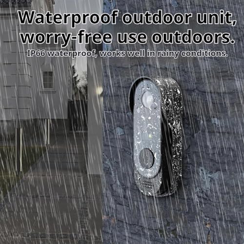 Image of X8 Waterproof Video Doorbell, X8 Smart Video Doorbell, Videos Wireless Door Bell Camera with Monitor, Door Bell Camera Wireless Night Vision with 4.3 inch HD Monitor, Two-Way Audio (wiht Screen)