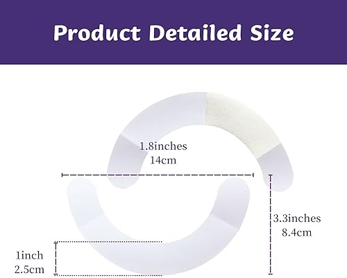 Miniatura 7 de XIMYWRD Tiras de barrera para ostomía, tiras elásticas para la piel para bolsas de colostomía, cinta extensora a prueba de fugas para bolsas