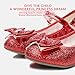 Amtidy Girls Dress Shoes Mary Jane Wedding Party Shoes Glitter Bridesmaids Princess Heels Shoes Rainbow Size 10 (Toddler/Little Kid/Big Kid)