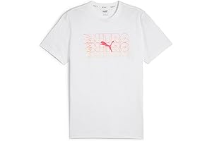 Puma Shirts for Men Clearance: Men's Run Favorite Graphic Short Sleeve Tee