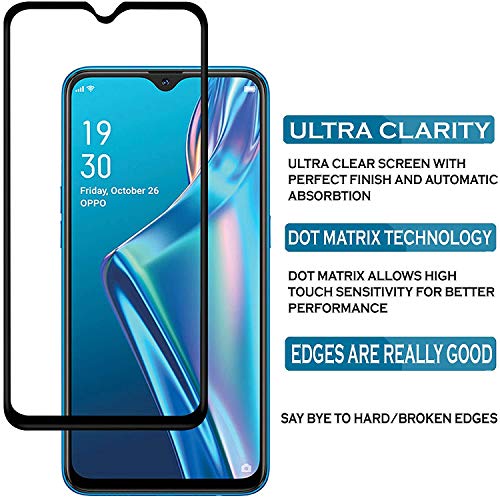 Image of Screen Protector for Oppo A12 / A11K (Black) Tempered Glass Edge-to-Edge 6D Screen Guard With Installation Kit