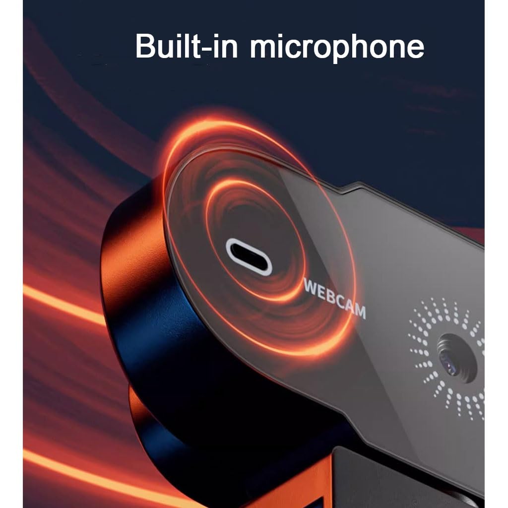 Kamera Internetowa 1080P / 2K Z Mikrofonem Dla Komputera/Laptopa, Kamera Internetowa HD Do Rozmów Wideo, Gry Na Żywo I Spotkania Online, Autofouse, Plug & Play USB Camrea(1080P)