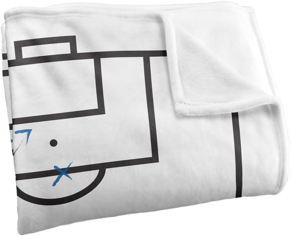 LOGOVISION Real Madrid White Plan Silky Touch Super Soft Throw Blanket 36"x58"