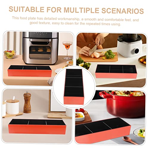 Set 3 platos para sushi de plástico elegante miniatura 6
