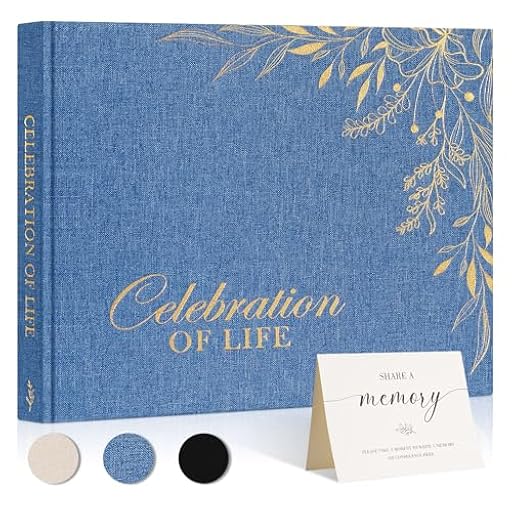 Lanpn Livre d´Or Des Funérailles, Funeral Guestbook - Celebration of Life, Livre de Condoléances, Libro de Invitados Visitas para Servicio Funerario, Carnet pour Les Funérailles Deuil, Azul | Ya disponible en tu tienda friki favorita! En mundofriki.es!