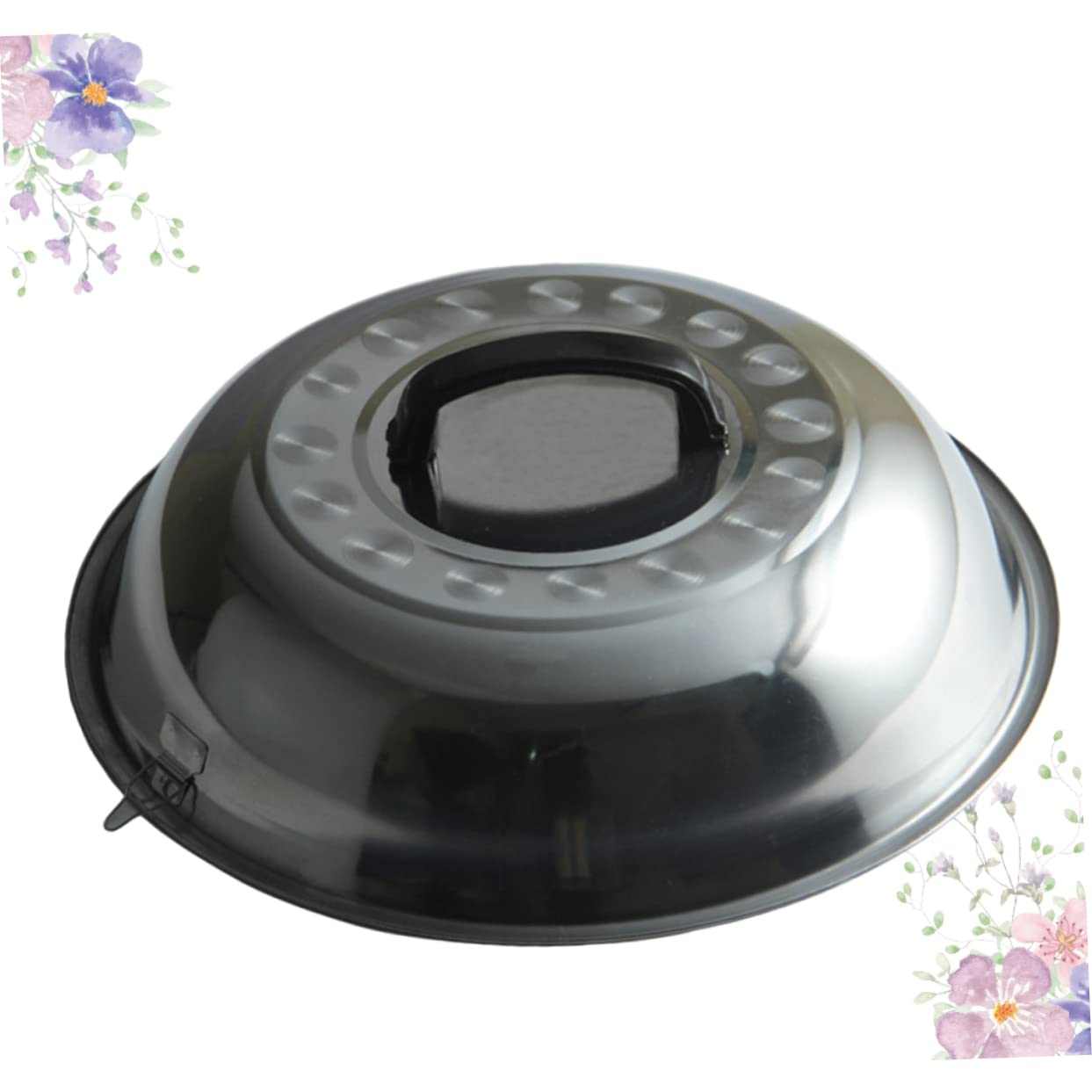Garneck Coperchio Per Pentola Con Manico 34 Cm in Acciaio Inox Anti-schizzi Per Utensili Da Cucina Per Casa E Ristorante