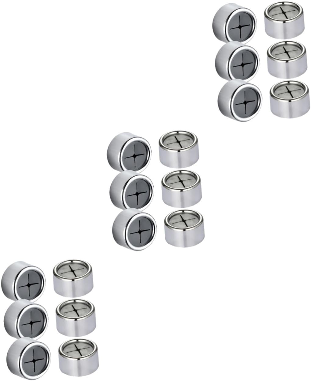 OUNONA 3sets Adhesive Towel Holder Round Wall Mounted Hooks for Kitchen Bathroom No Drilling Required Convenient Dish Rag Hand Towel Storage 6pcs*3
