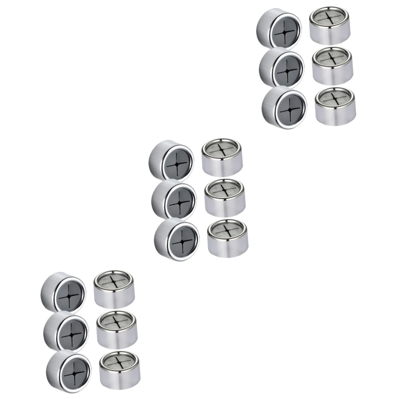 OUNONA 3sets Adhesive Towel Holder Round Wall Mounted Hooks for Kitchen Bathroom No Drilling Required Convenient Dish Rag Hand Towel Storage 6pcs*3