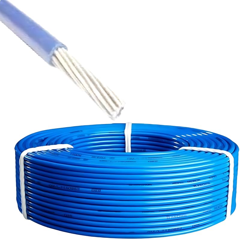 Drumstone [𝐎𝐧 𝐎𝐟𝐟𝐞𝐫 𝟏𝟓 𝐘𝐞𝐚𝐫𝐬 𝐖𝐚𝐫𝐫𝐚𝐧𝐭𝐲] Power Up Your Projects 50 Meters of 10mm Aluminium Wire for Home and Industrial Use, Pure Aluminium Wire - (Blue)-image-23