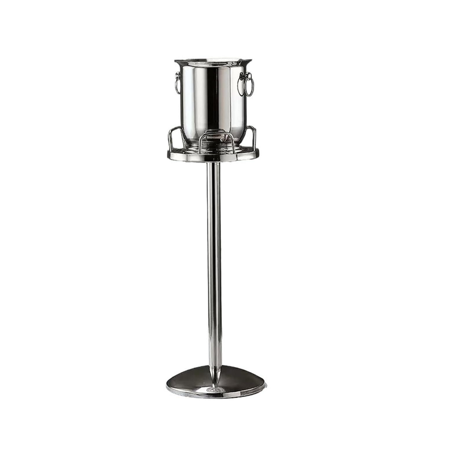 Lijiaxiuyc-101 ice bucket Creative Stainless Steel Ice Bucket With Stand For Party Bar Ktv Bbq Home champagne bucket