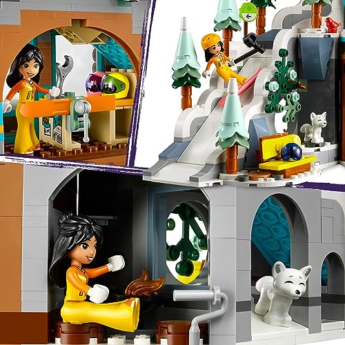 Image of LEGO Friends Holiday Ski Slope and Cafe 41756 Building Toy Set (980 Pieces)