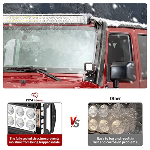 image for YITAMOTOR LED Light Bar 288W 50 inch Light Bar Spot Flood Combo Off Ro