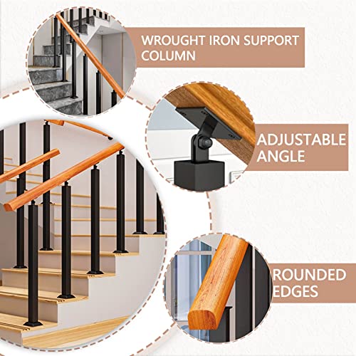 Rampe d'escalier en fer forgé 150 cm pour 2 ou 3 marches - 4