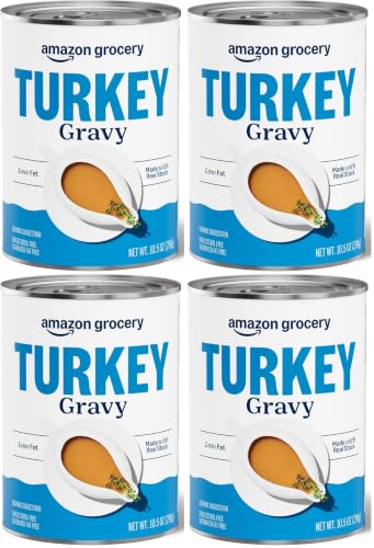 Amazon Grocery, Turkey Gravy, 10.5 Oz (Pack of 4)